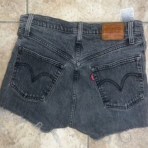 Levi's Gray Denim Cutoff Shorts